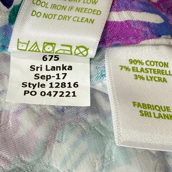 Lilly Pulitzer Pant Womens 0 Quill Out Kelly Skinny Ankle Crop Textured 12816‎ - Picture 7 of 12